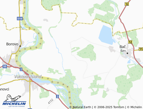 MICHELIN Bođani map - ViaMichelin