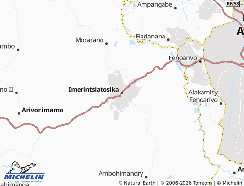 MICHELIN-Landkarte Imerintsiatosika - ViaMichelin