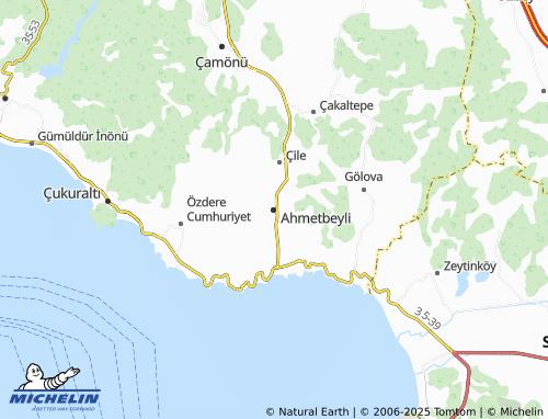 MICHELIN Ahmetbeyli map - ViaMichelin