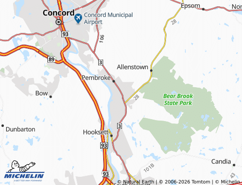 MICHELIN Suncook map - ViaMichelin