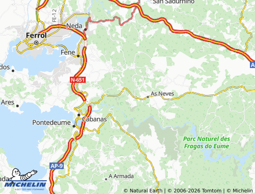 MICHELIN Cerdeiras map - ViaMichelin