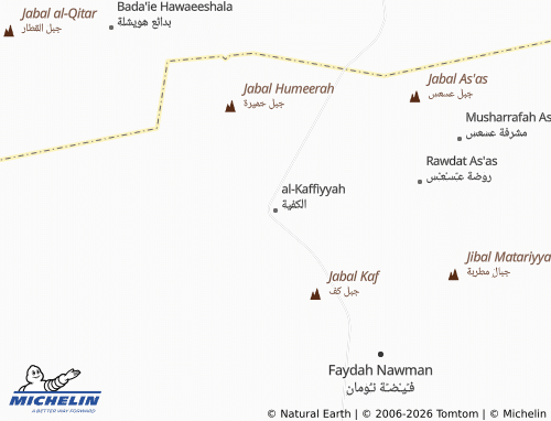 MICHELIN-Landkarte al-Kaffiyyah - ViaMichelin