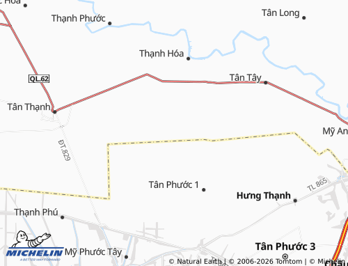 Mapa MICHELIN Thạnh An - ViaMichelin