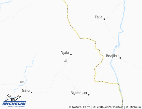 MICHELIN-Landkarte Njala - ViaMichelin