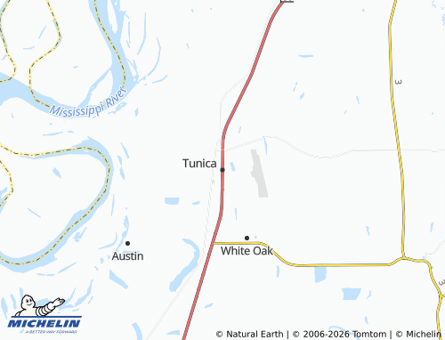 Mapa MICHELIN Tunica - ViaMichelin