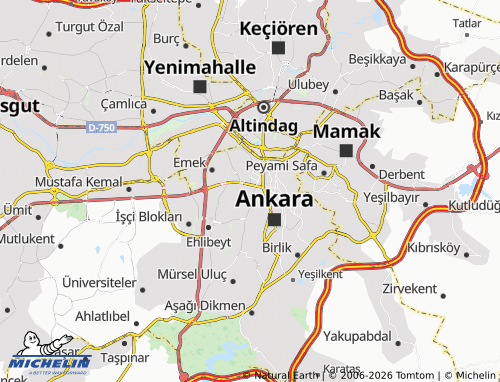 MICHELIN Devlet map - ViaMichelin