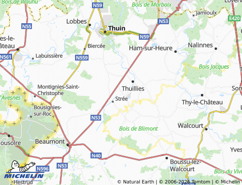 Mappa MICHELIN Donstiennes - ViaMichelin