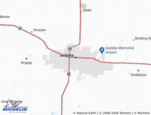 Mapa MICHELIN Sedalia - ViaMichelin
