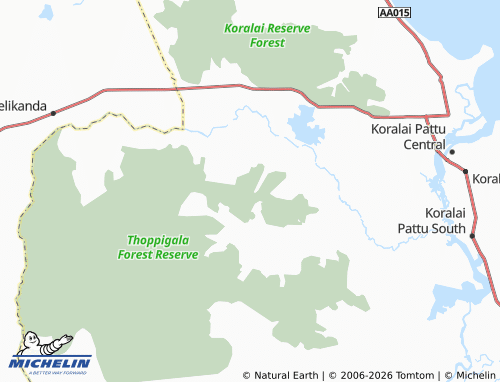 MICHELIN-Landkarte Maruththanai - ViaMichelin