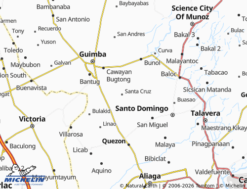 MICHELIN Santa Rita map - ViaMichelin