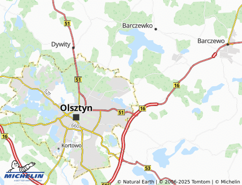 Carte MICHELIN Zielona Górka - ViaMichelin