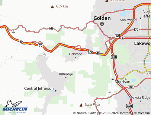 Mapa MICHELIN Genesee - ViaMichelin