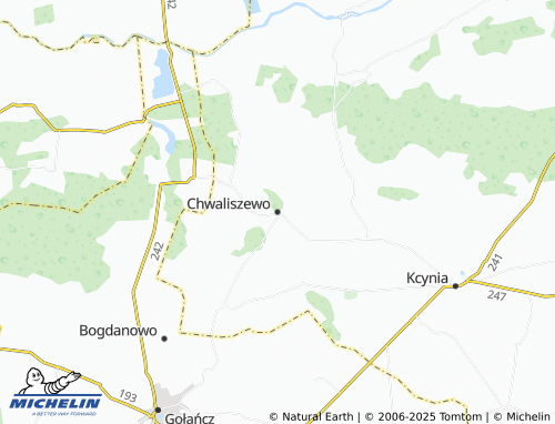 MICHELIN Chwaliszewo map - ViaMichelin