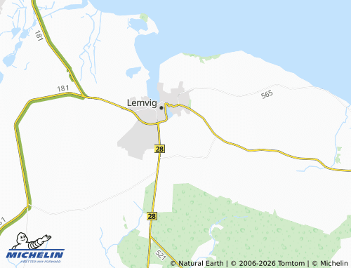 MICHELIN-Landkarte Overby Huse - ViaMichelin