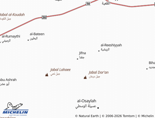 Mappa MICHELIN Jifna - ViaMichelin