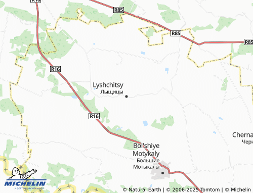 MICHELIN Lyshchitsy map - ViaMichelin