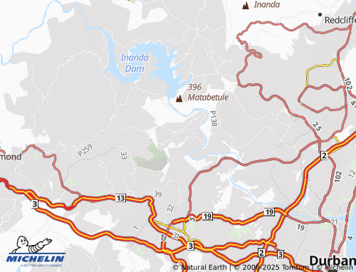 MICHELIN Congo map - ViaMichelin