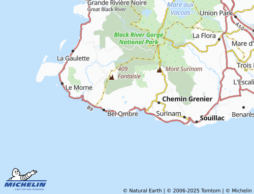 MICHELIN Frederica map - ViaMichelin