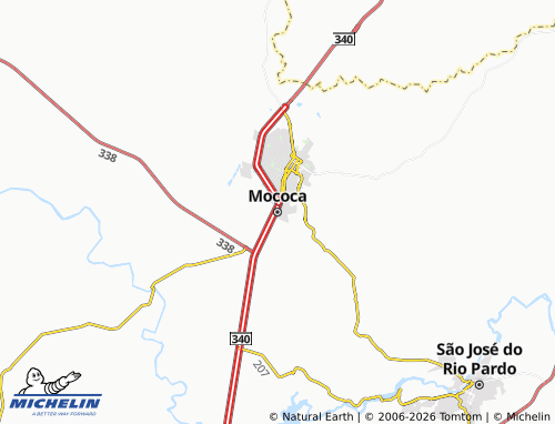 Mapa MICHELIN Mococa - ViaMichelin