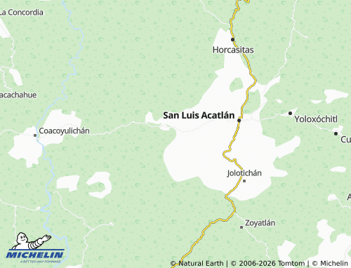 MICHELIN-Landkarte San Isidro, Miahuichán - ViaMichelin