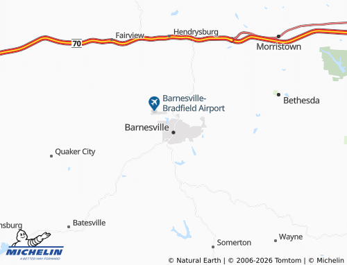 Mappa MICHELIN Barnesville - ViaMichelin