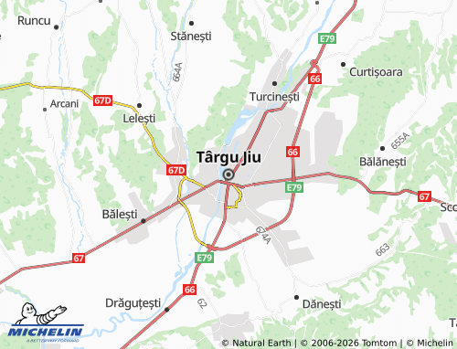 Mappa MICHELIN Târgu Jiu - ViaMichelin