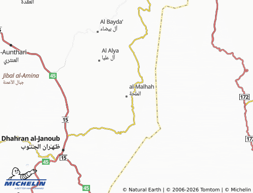 Mapa MICHELIN al-Malhah - ViaMichelin