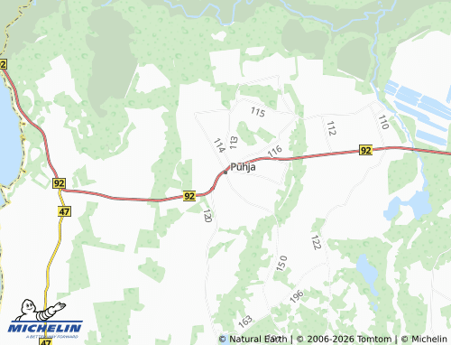 Mappa MICHELIN Puhja - ViaMichelin
