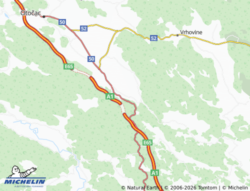 Mapa MICHELIN Kranjčevići - ViaMichelin