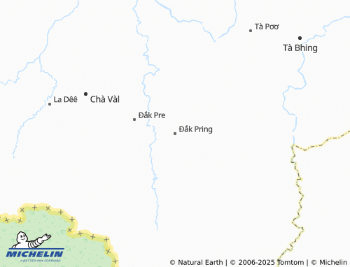 MICHELIN Đắk Pring map - ViaMichelin
