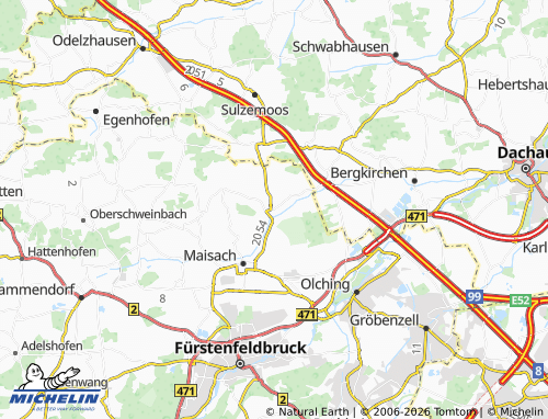 MICHELIN-Landkarte Überacker - ViaMichelin
