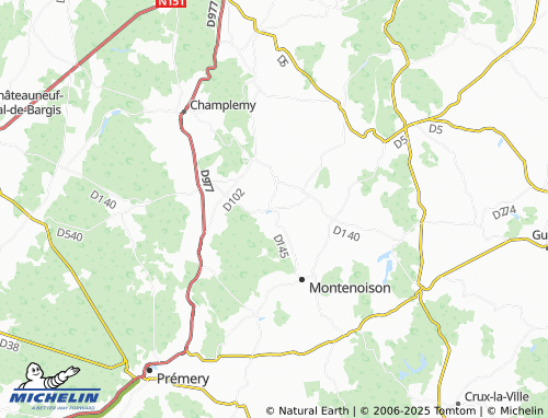 MICHELIN-Landkarte Arthel - ViaMichelin