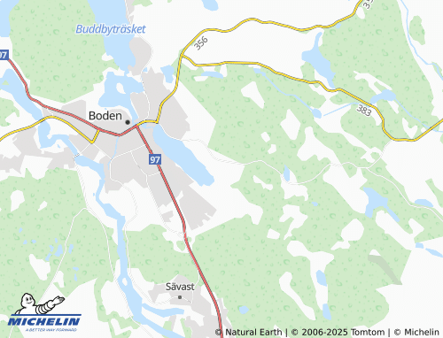 MICHELIN Norra Svartbyn map - ViaMichelin