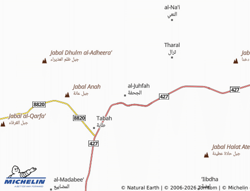 MICHELIN-Landkarte al-Juhfah - ViaMichelin
