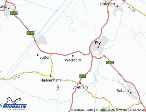 Carte MICHELIN Witchford - ViaMichelin