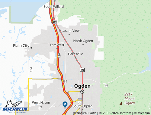 Mappa MICHELIN Harrisville - ViaMichelin
