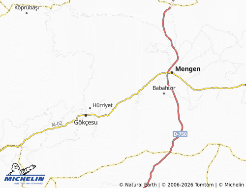 MICHELIN Çukurca map - ViaMichelin