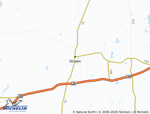 Mapa MICHELIN Strawn - ViaMichelin