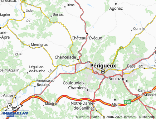 Carte MICHELIN Chancelade - ViaMichelin