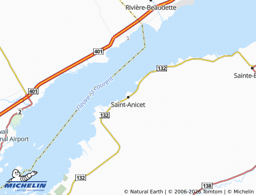 Mappa MICHELIN Saint-Anicet - ViaMichelin