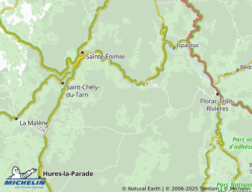 MICHELIN Poujols map - ViaMichelin