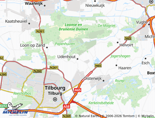 MICHELIN Udenhout map - ViaMichelin