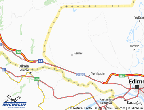 Mappa MICHELIN Kemal - ViaMichelin