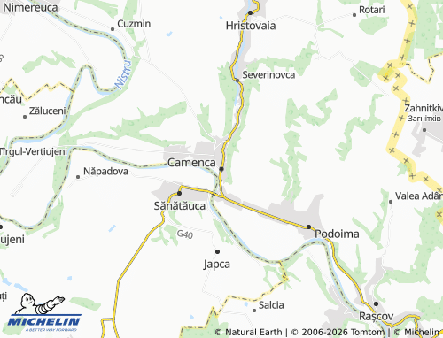 MICHELIN Camenca map - ViaMichelin