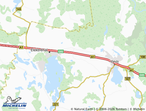 MICHELIN Abromiškės map - ViaMichelin
