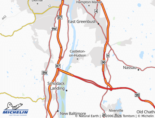 Mapa MICHELIN Castleton-on-Hudson - ViaMichelin