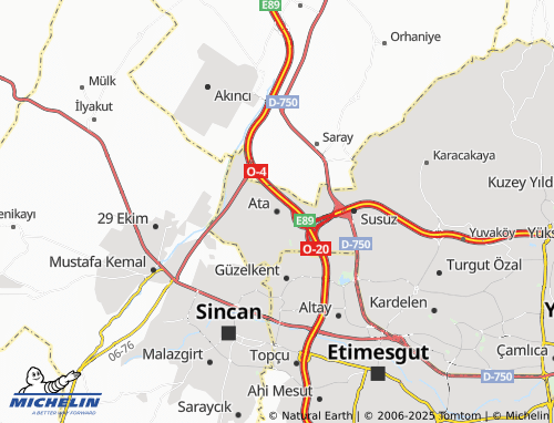 MICHELIN Ata map - ViaMichelin