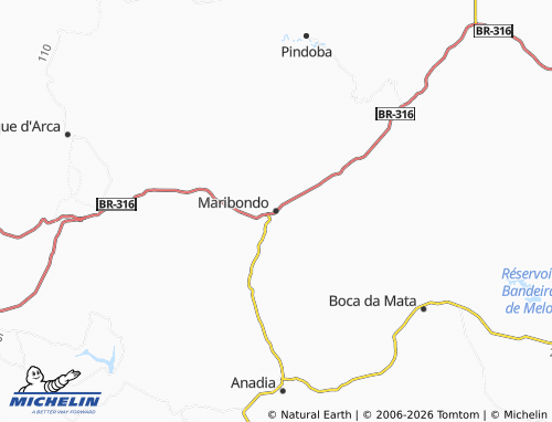 Carte MICHELIN Maribondo - ViaMichelin