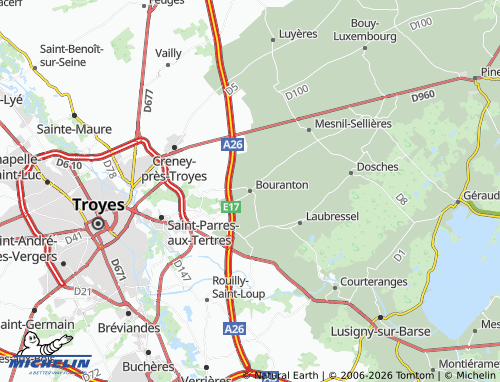Mappa MICHELIN Bouranton - ViaMichelin