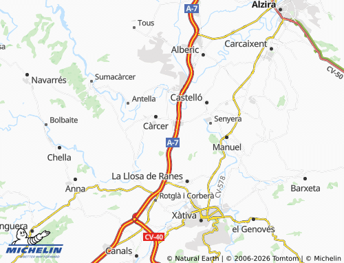 MICHELIN Beneixida map - ViaMichelin